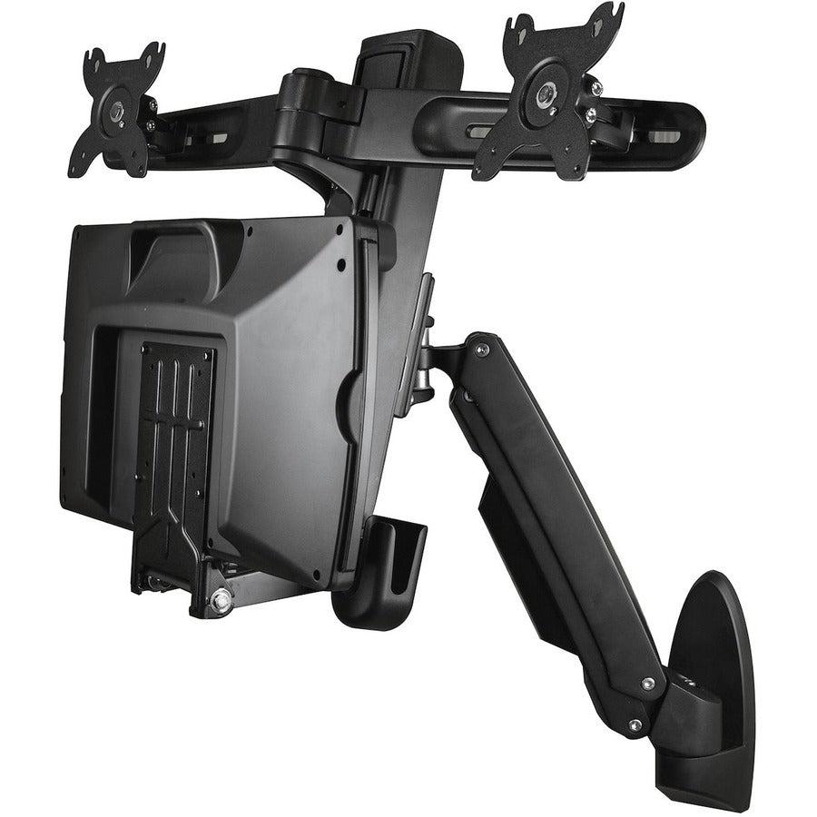 Startech.Com Wall-Mounted Sit-Stand Desk Workstation - Dual Monitor