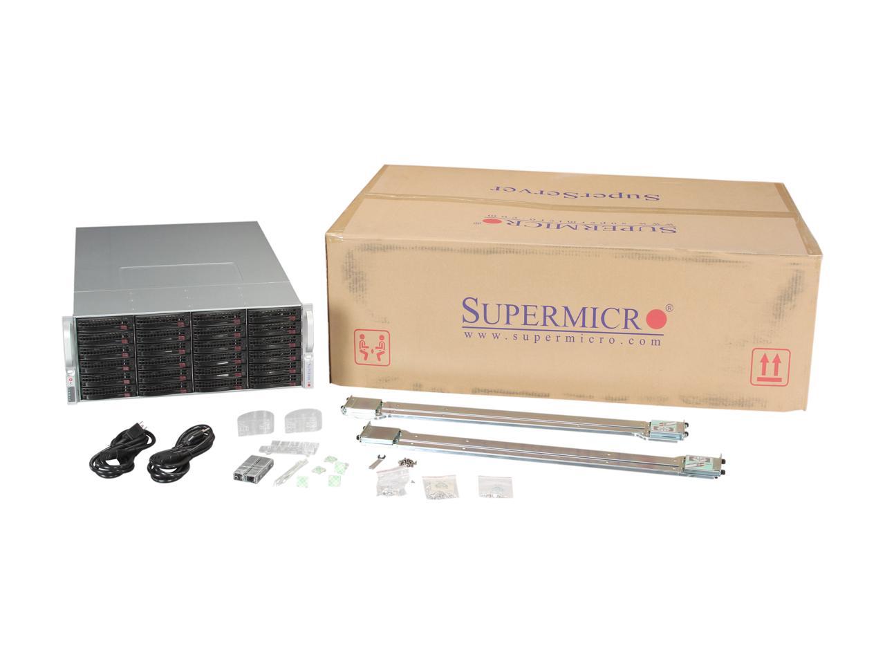 Supermicro Cse-847E16-R1400Lpb 1400W 4U Rackmount Server Chassis (Black)