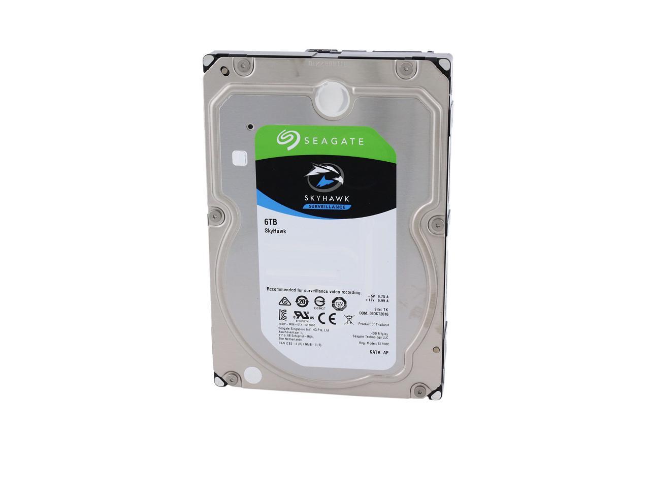 Surveillance Hard Drive - Seagate SkyHawk 6TB 24x7 Video Recording | TecISoft ST6000VX0023
