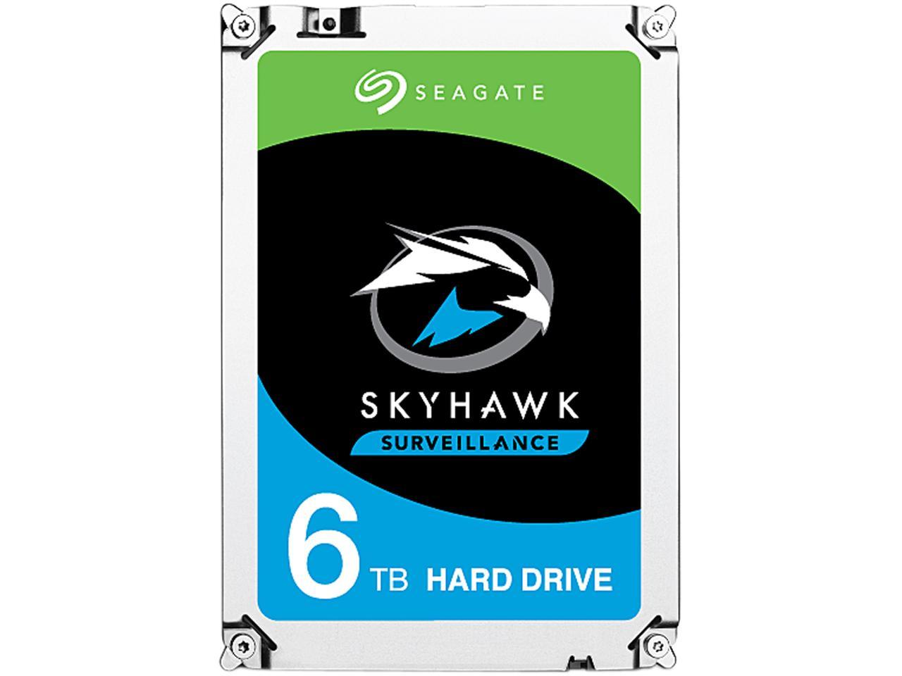 Surveillance Hard Drive - Seagate SkyHawk 6TB 24x7 Video Recording | TecISoft ST6000VX0023