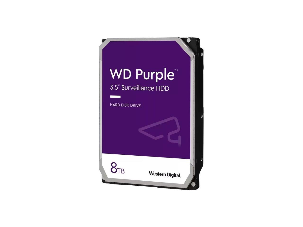 Surveillance Hard Drive WD Purple 8TB - 24/7 Security Camera Storage | Western Digital WD84PURZ
