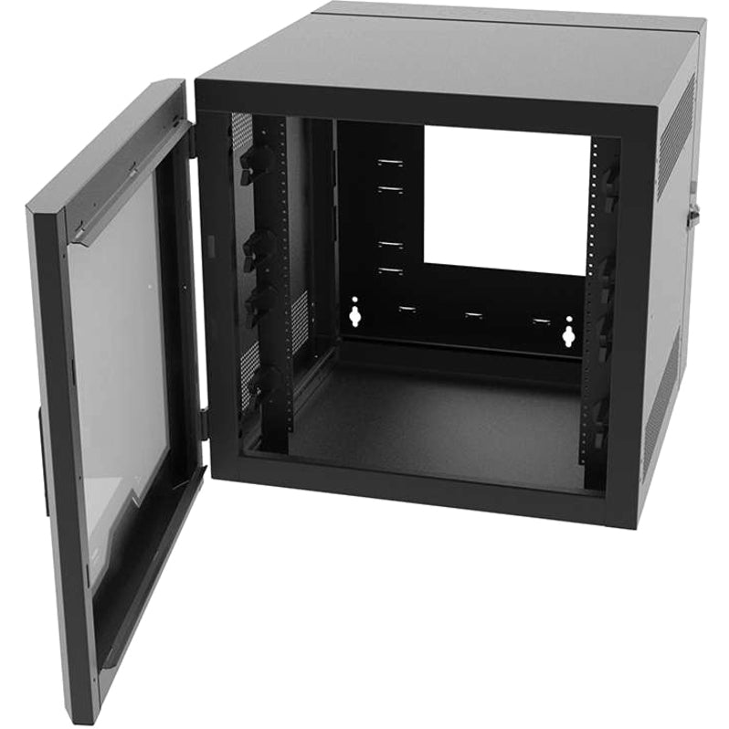 Swing-Out Wall Mount Cabinet - 12RU Plexiglass Door | C2G SWM12RUPL-26-26