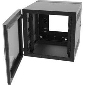 Swing-Out Wall Mount Cabinet - 12RU Plexiglass Door | C2G SWM12RUPL-26-26