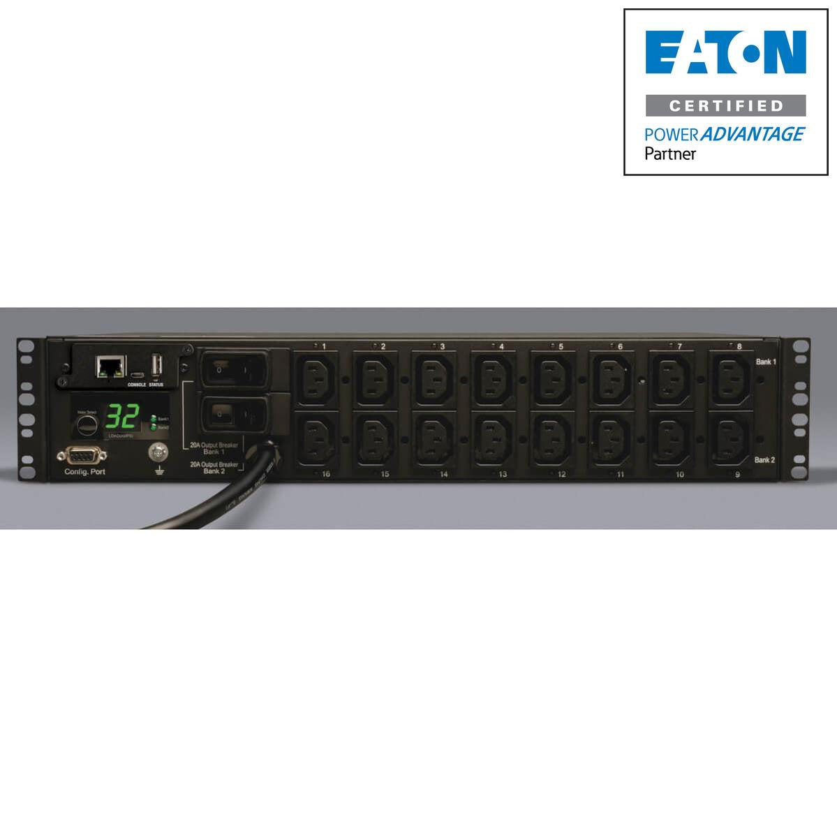 Switched PDU 2U Rack Mount - 7.4kW Remote Monitoring LX Interface | Tripp Lite by Eaton PDUMH32HVNET