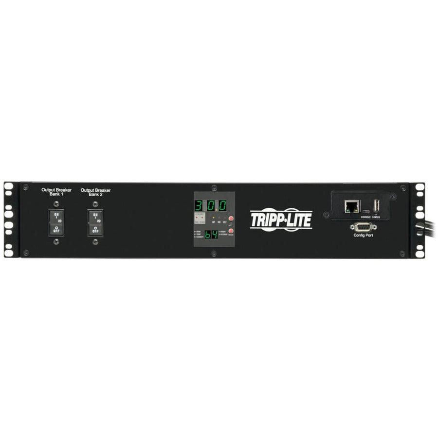 Switched Power Distribution Unit - Tripp Lite 5.8kW Single-Phase ATS PDU PDUMH30HVATNET