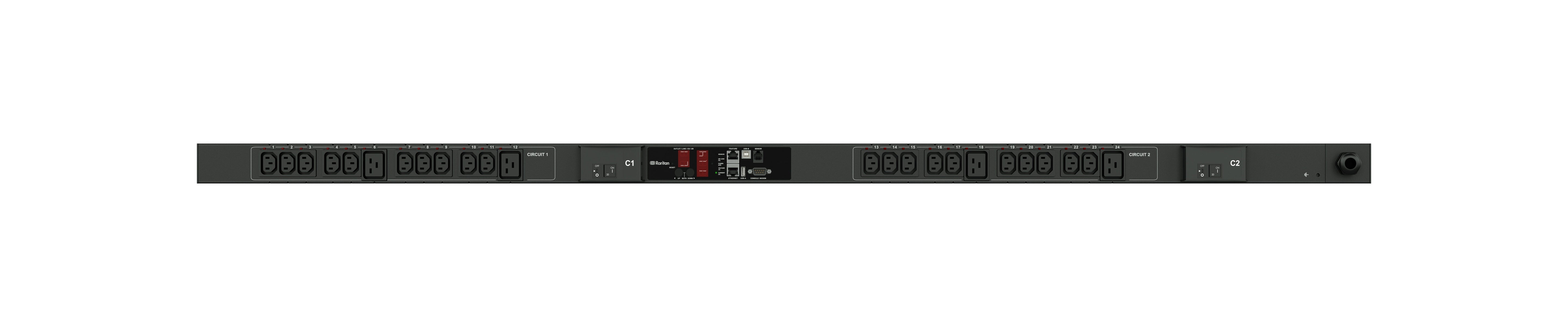 Switched Rack Power Distribution Unit - 24-Outlet PDU 5kVA | Raritan PX2-2494-C5