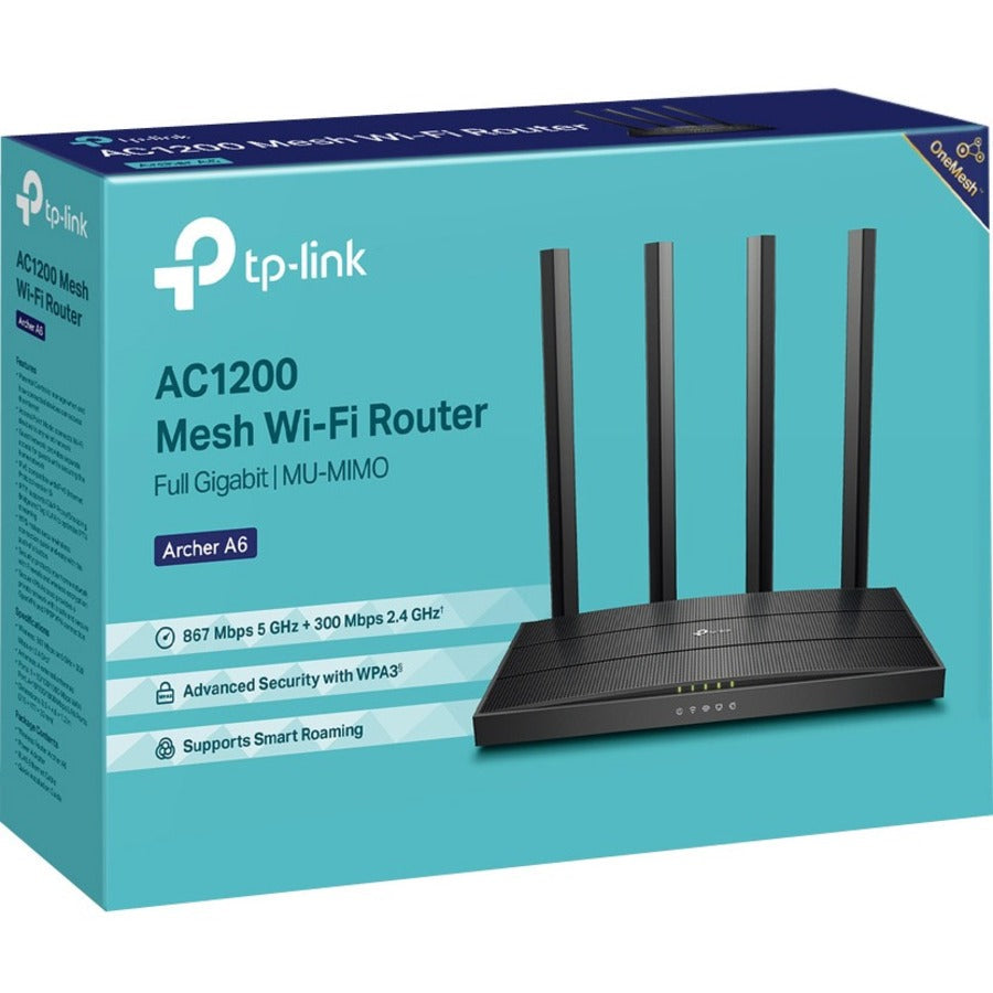 TP-Link Archer A6_V3 - Wi-Fi 5 IEEE 802.11ac Ethernet Wireless Router