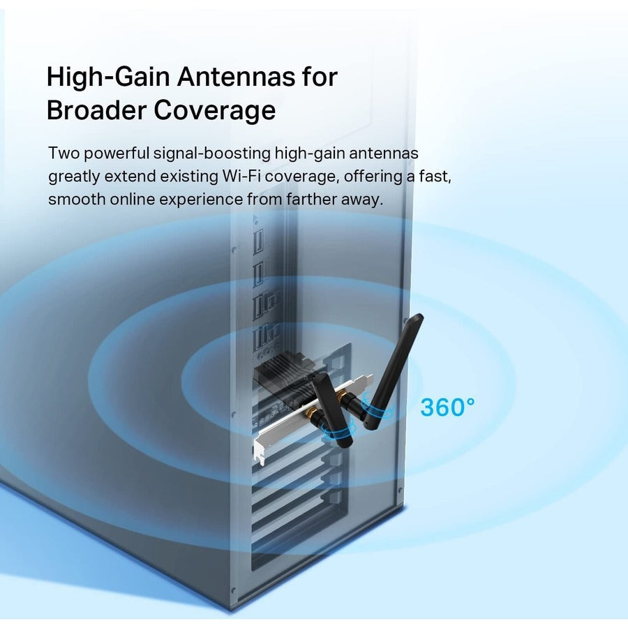 TP-Link Archer TX55E - WiFi 6 PCIe WiFi Card for Desktop PC AX3000