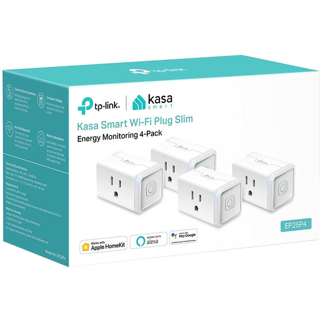 TP-Link EP25P4 - 4-pack - Kasa Smart Plug Mini 15A
