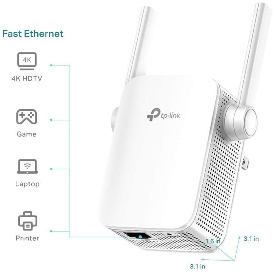 TP-Link RE105 - IEEE 802.11n 300 Mbit/s Wireless Range Extender
