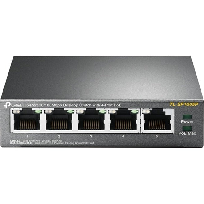 Tp-Link Tl-Sf1005P - 5-Port Fast Ethernet Poe Switch - Limited Lifetime Protection