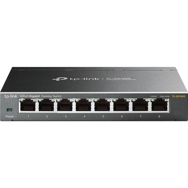 TP-Link TL-SG108S 8-Port Gigabit Desktop Switch - Unmanaged Green Ethernet | Tecisoft
