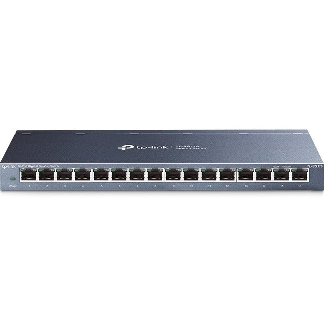 TP-Link TL-SG116 16-Port Gigabit Desktop Switch - Green Ethernet Technology with Plug and Play Setup | TecISoft