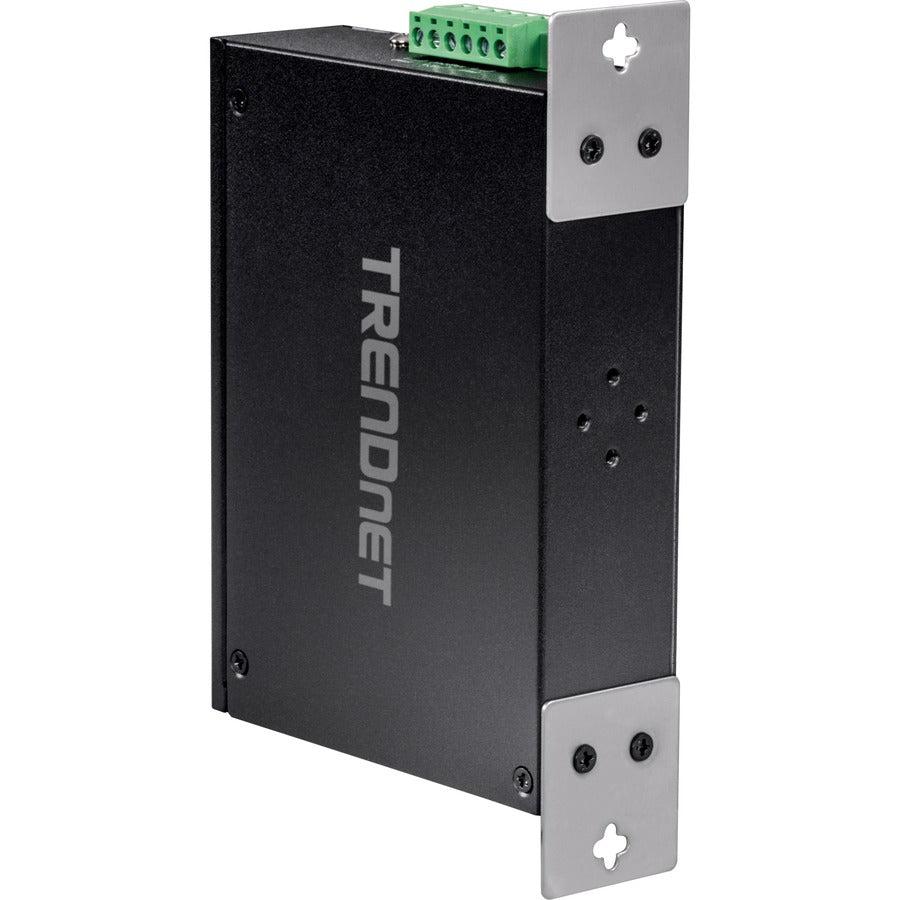 TRENDnet 8-Port Industrial PoE+ DIN-Rail Switch - Unmanaged Fast Ethernet Switch | Tecisoft TI-PE80
