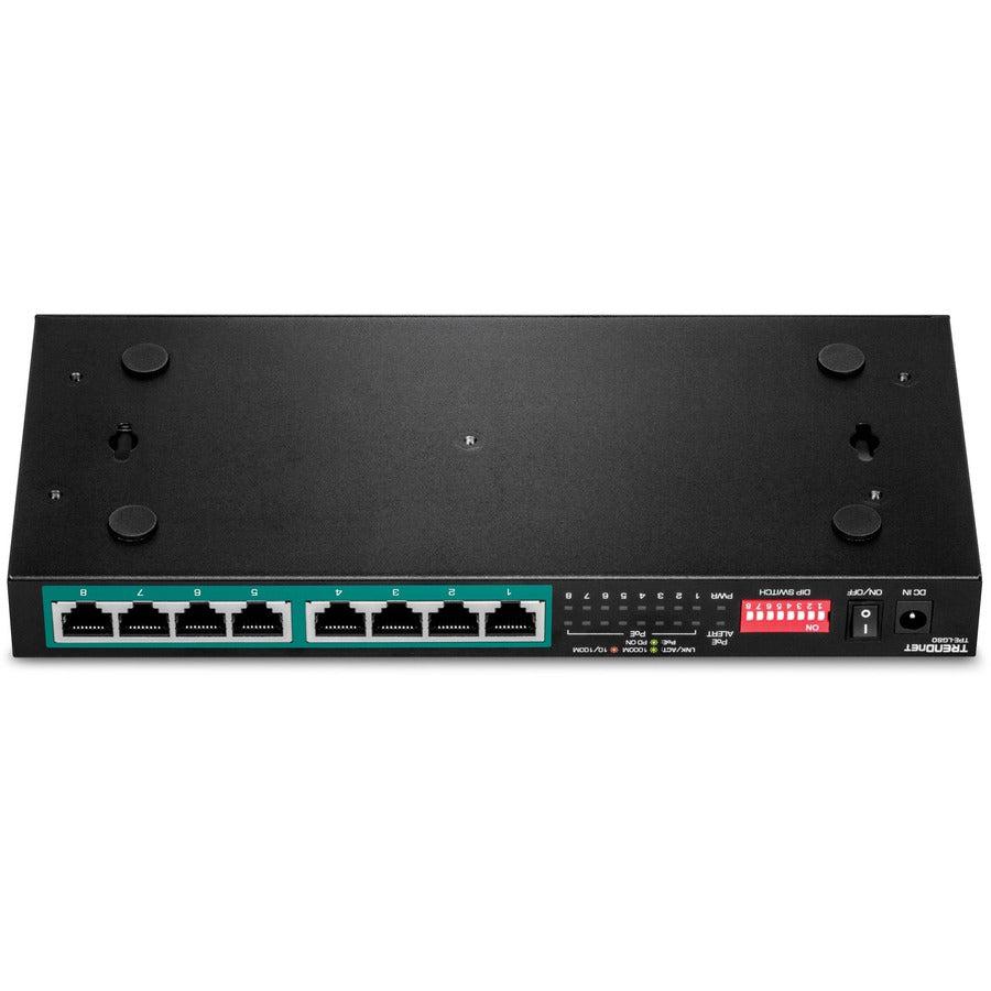 TRENDnet Long Range PoE Switch - 8-Port Gigabit PoE+ with 200m Distance | Tecisoft TPE-LG80