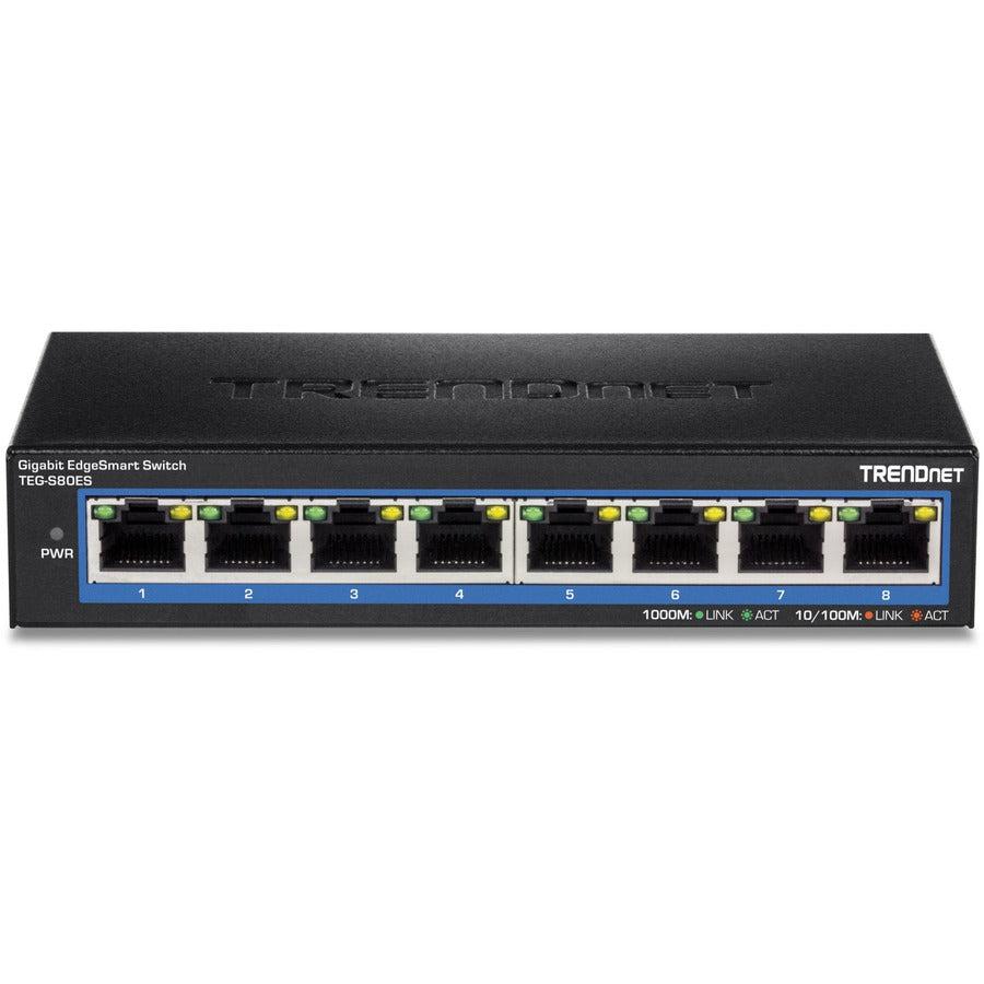 TRENDnet TEG-S80ES 8-Port Gigabit EdgeSmart Switch