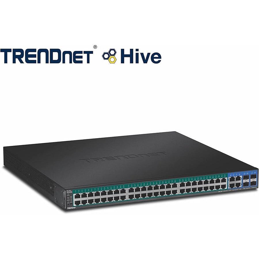 TRENDnet TPE-5240WS 52-Port Gigabit Web Smart PoE+ Switch - 370W Power Budget | Enterprise