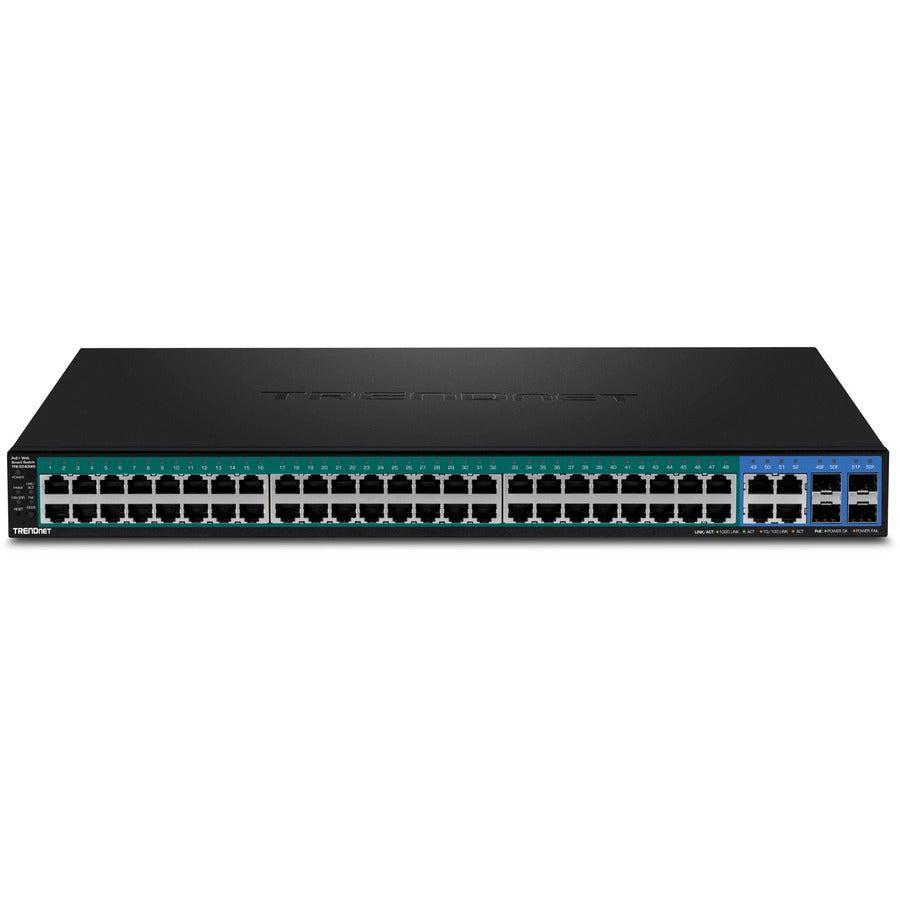 TRENDnet TPE-5240WS 52-Port Gigabit Web Smart PoE+ Switch - 370W Power Budget | Enterprise