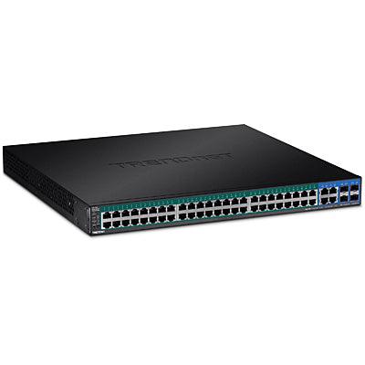 TRENDnet TPE-5240WS 52-Port Gigabit Web Smart PoE+ Switch - 370W Power Budget | Enterprise