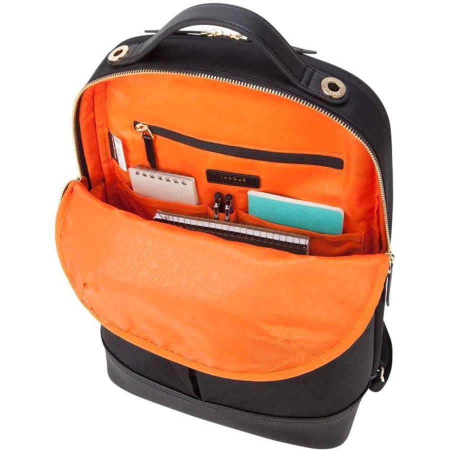 Targus Newport Backpack Black Leatherette, Nylon