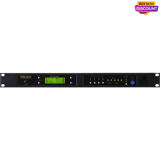 Telex Narrow Band 2-Channel UHF Synthesized Wireless Intercom System BTR-80N-H3R5