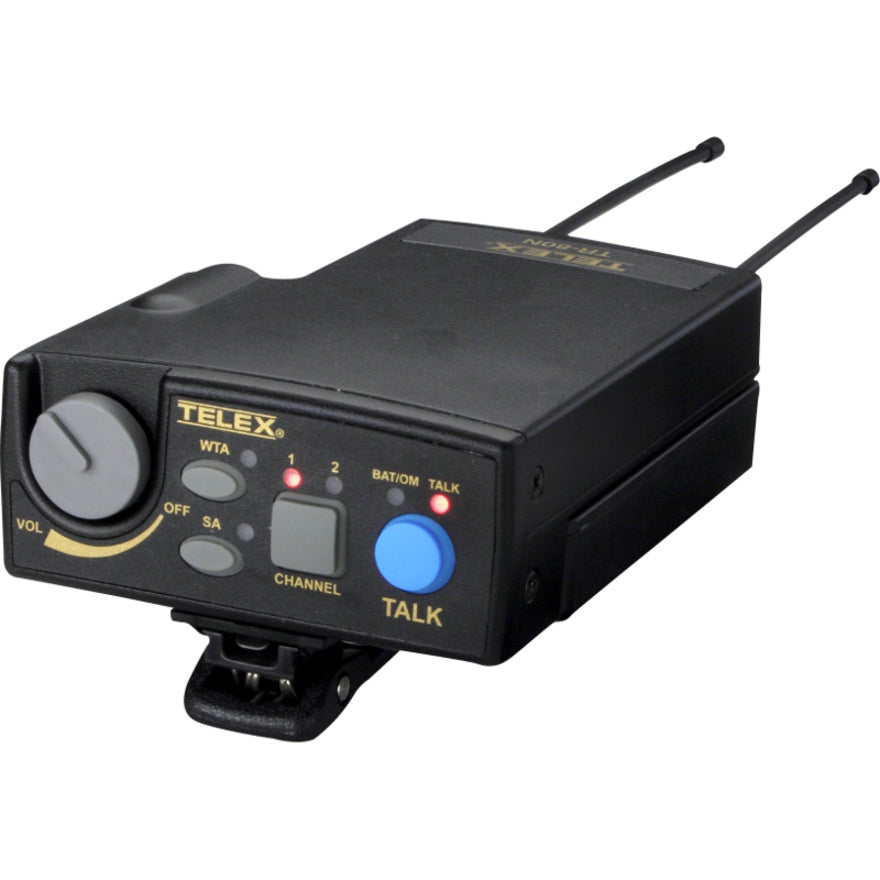 Telex Narrow Band UHF Two-channel Wireless Synthesized Portable Beltpack TR-80N-E5R