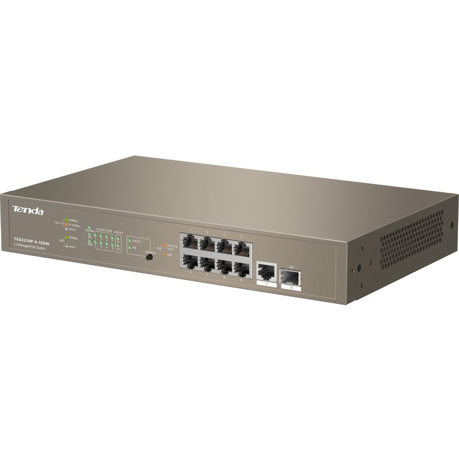 Tenda L3 Managed PoE Switch TEG5310P-8-150W