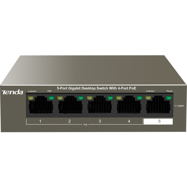 Tenda TEG1105P-4-63W PoE Switch - 5-Port Gigabit Desktop Switch | Tenda
