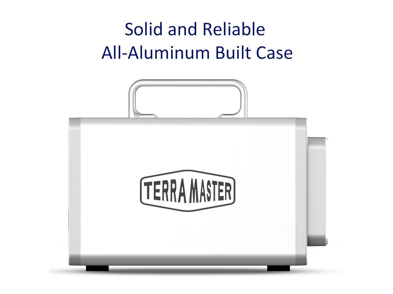 Terramaster D4 Thunderbolt 3 Professional-Grade 4-Bay External Hard Drive Enclosure Raid 0/Raid1/Jbod Hard Disk Raid Storage (Diskless)