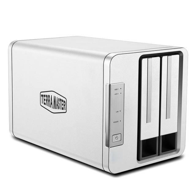 Terramaster F2-210 2-Bay Nas Quad Core 4K Transcoding Media Server Personal Cloud Storage (Diskless)