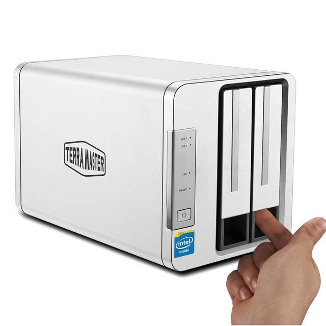 Terramaster F2-221 Nas 2-Bay Cloud Storage Intel Dual Core 2.0Ghz Plex Media Server Network Storage (Diskless)