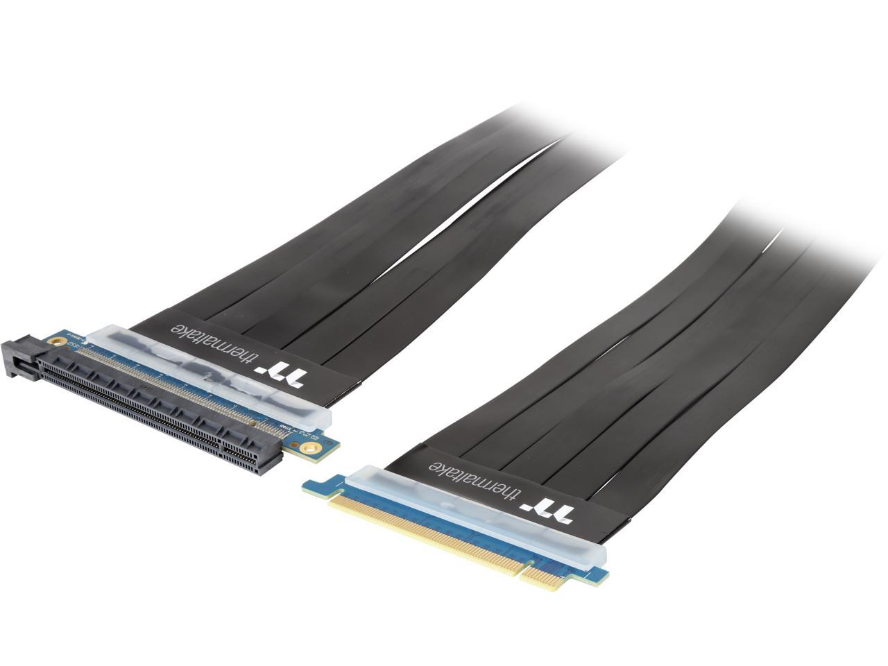 Thermaltake Ac-050-Co1Otn-C1 Tt Premium Pci-E X16 3.0 Extender Riser Cable 600Mm Black