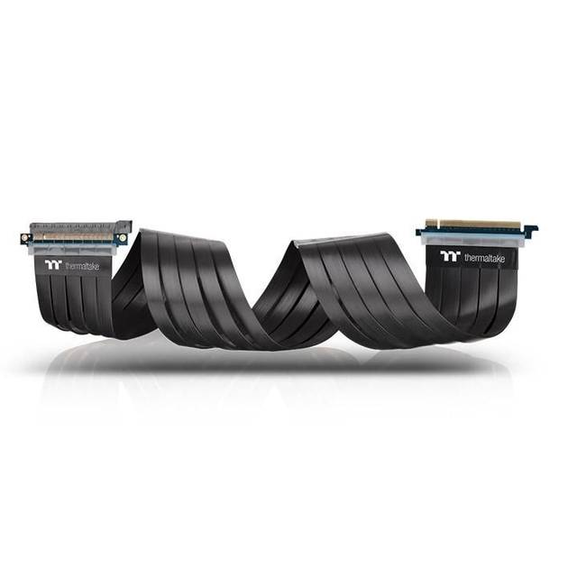 Thermaltake Ac-051-Co1Otn-C1 Tt Premium Pci-E X16 3.0 Black Extender Riser Cable 1000Mm Graphic Cards