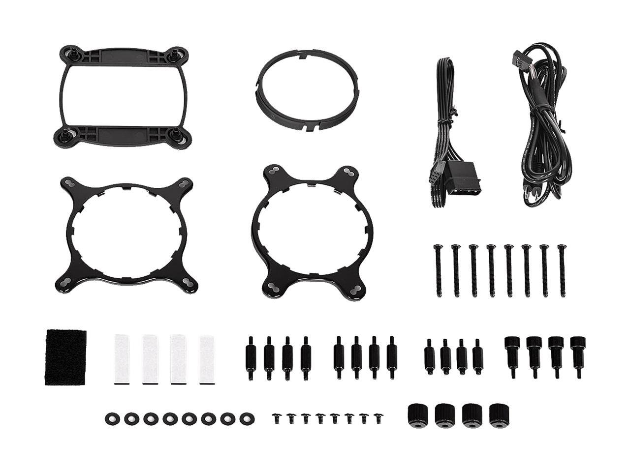 Thermaltake Floe Aio Riing Rgb 240 Tt Premium Edition Pwm Tr4 Lga2066 Ready Liquid Cooling System Cl-W157-Pl12Sw-A