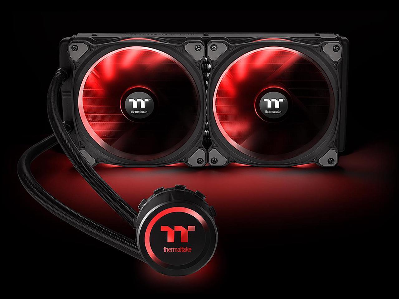 Thermaltake Floe Aio Riing Rgb 280 Tt Premium Edition Pwm Tr4 Lga2066 Ready Liquid Cooling System Cl-W167-Pl14Sw-A