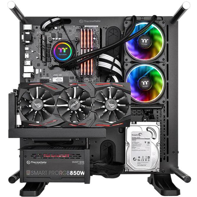 Thermaltake Floe Aio Riing Rgb 240 Tt Premium Edition Pwm Tr4 Lga2066 Ready Liquid Cooling System Cl-W157-Pl12Sw-A