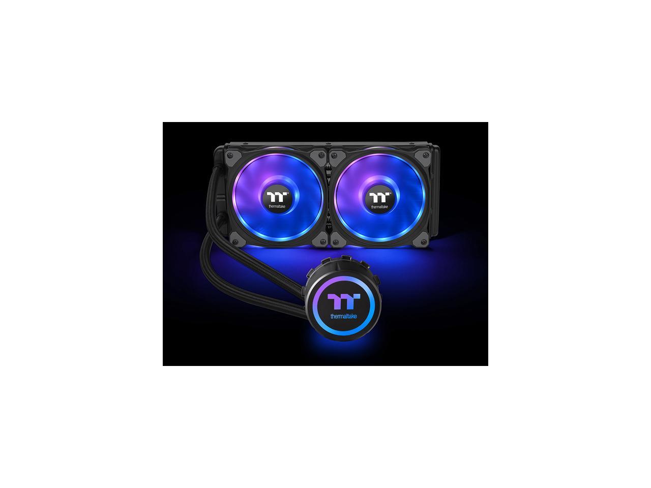 Thermaltake Floe Dx 240 Dual Riing Duo 16.8 Million Colors Rgb 36 Led Lga2066 Am4 Ready Intel/Amd