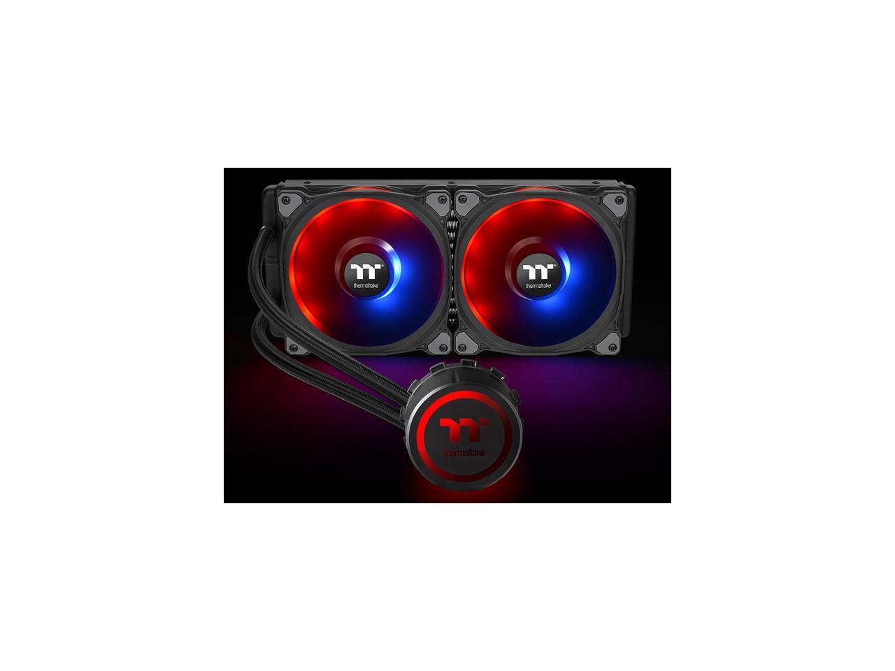 Thermaltake Floe Dx 280 Dual Riing Duo 16.8 Million Colors Rgb 36 Led Lga2066 Am4 Ready Intel/Amd