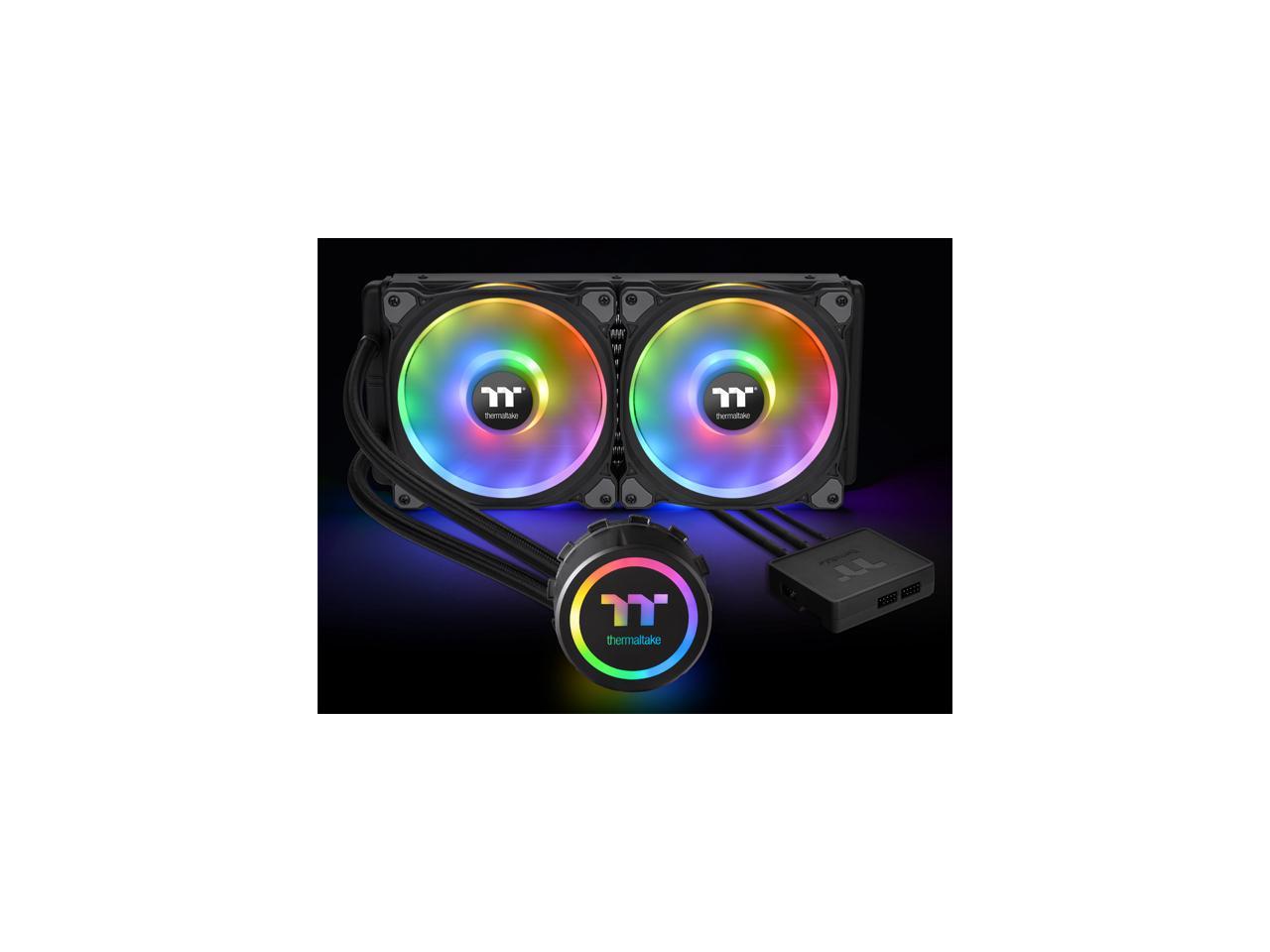 Thermaltake Floe Dx 280 Dual Riing Duo 16.8 Million Colors Rgb 36 Led Lga2066 Am4 Ready Intel/Amd