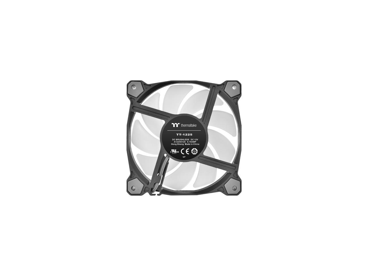 Thermaltake Pure A12 120Mm Blue Led Pwm Controlled Hydraulic Bearing High Airflow High Performance Case/Radiator Fan, Cl-F109-Pl12Bu-B