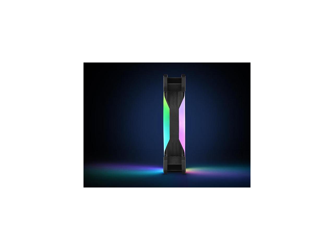 Thermaltake Riing Trio 14 Led Rgb Radiator Fan Tt Premium Edition (3-Fan Pack) Cl-F077-Pl14Sw-A 140Mm Rgb Led Case Fan