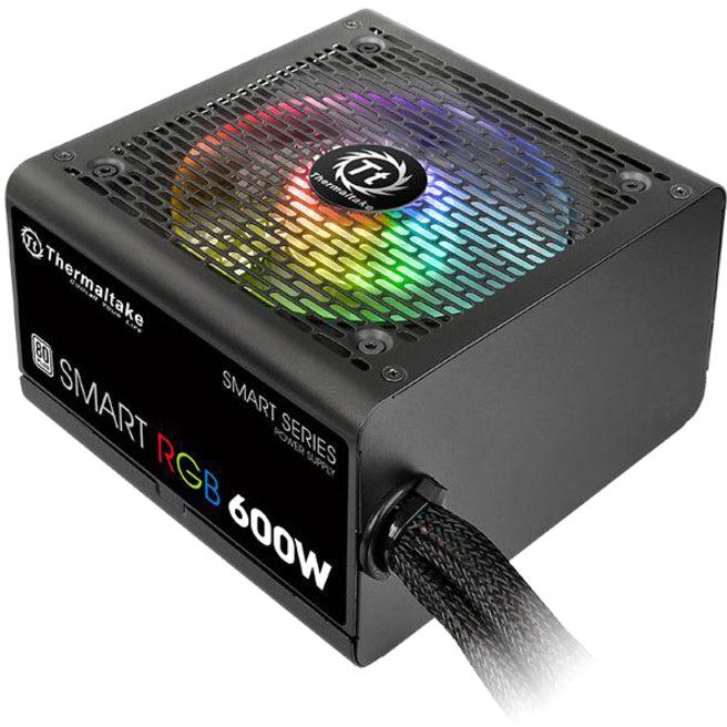 Thermaltake Smart Rgb Ps-Spr-0600Nhfawu-1 600W 80 Plus Atx12V 2.3 Power Supply W/ Active Pfc (Black)