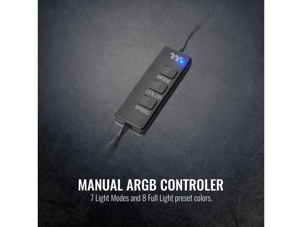 Thermaltake Th360 Argb Motherboard Sync Edition Intel/Amd All-In-One Liquid Cooling System 360Mm High Efficiency Radiator Cpu Cooler, Cl-W300-Pl12Sw-A