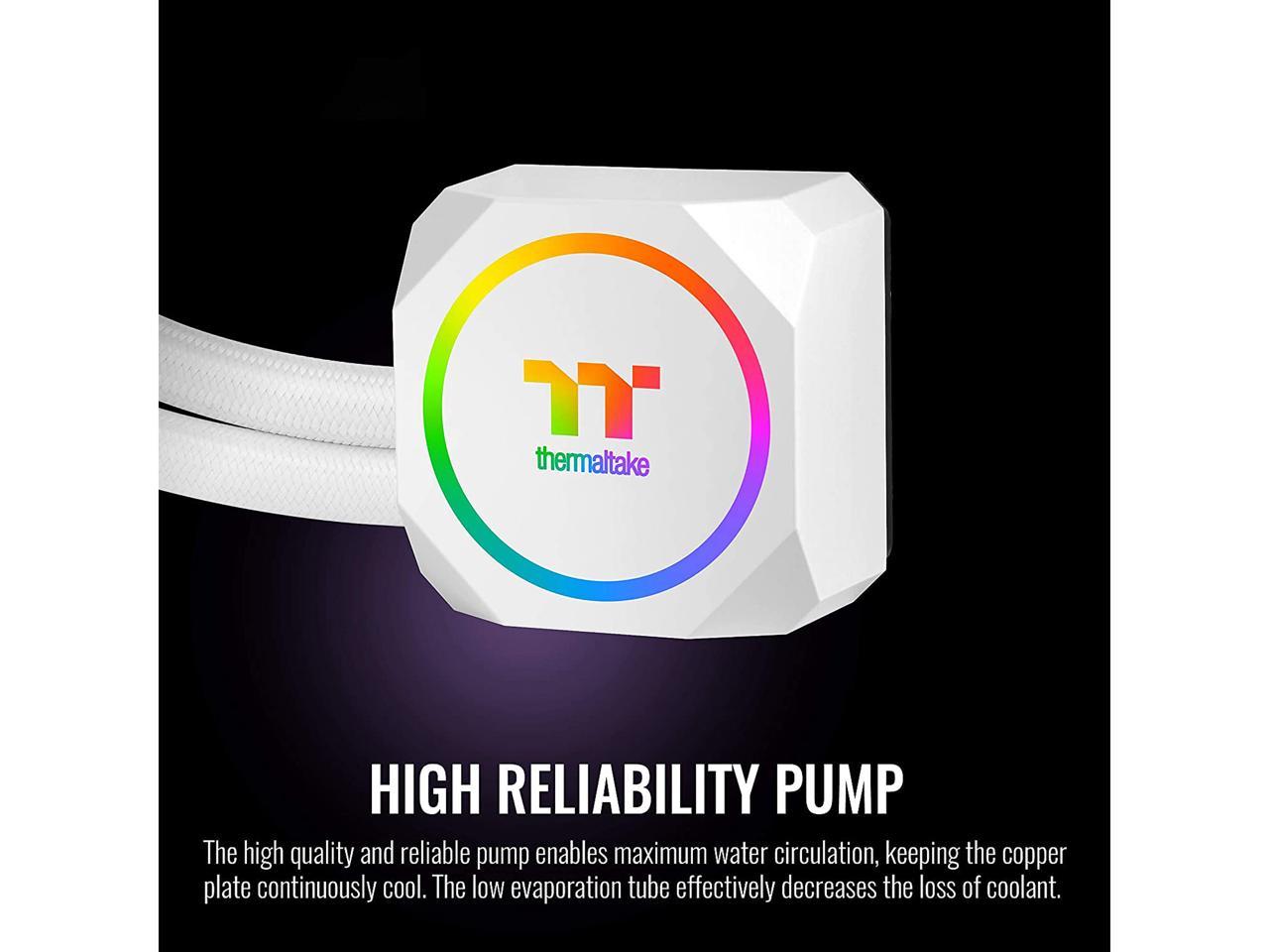 Thermaltake Th360 Argb Snow Edition Amd /Intel Lga1200 Ready All-In-One Liquid Cooling System