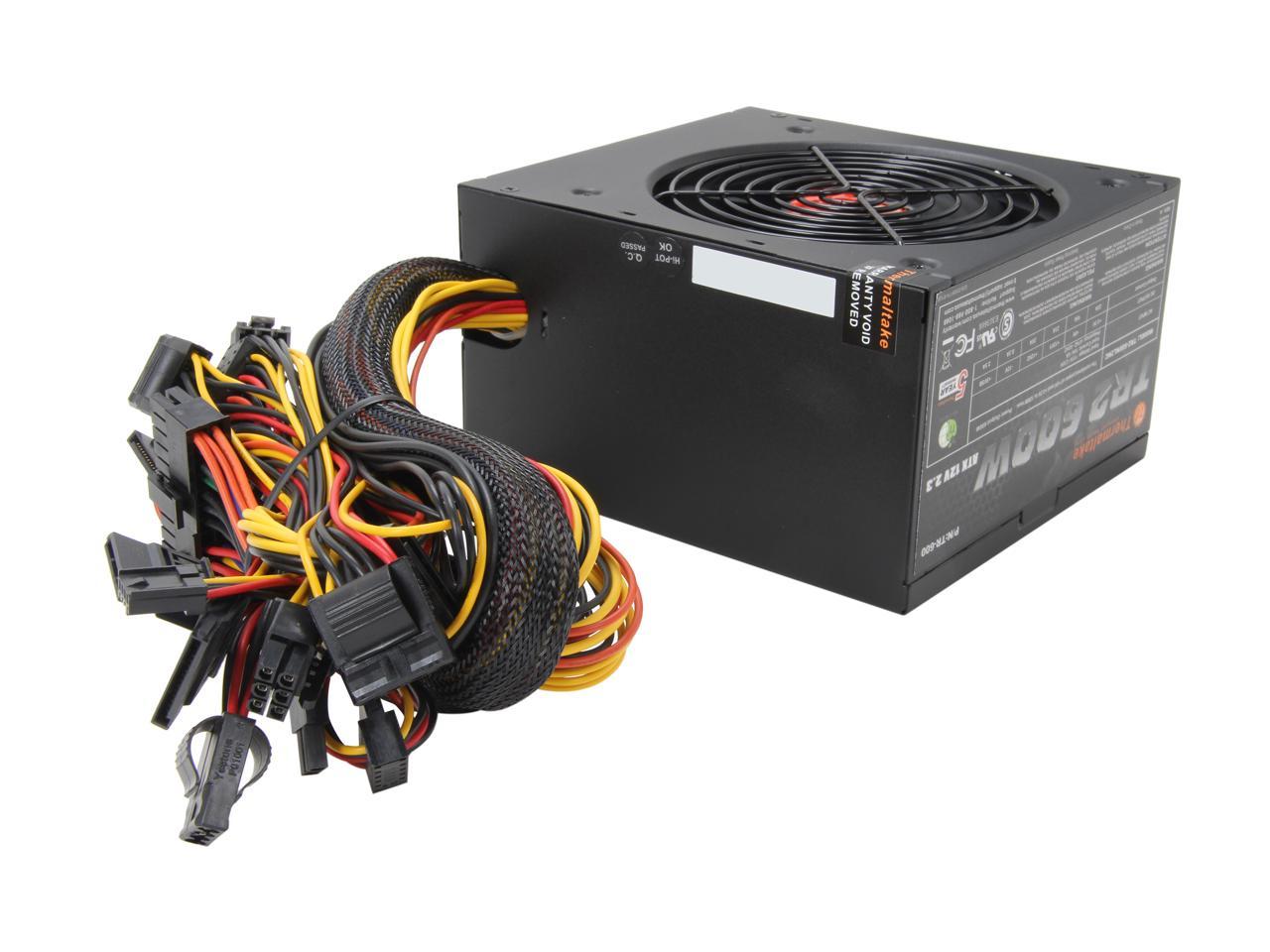 Thermaltake Tr-600 Tr2 600W Atx12V V2.3 Power Supply(Core I7 & Core I5 Ready)