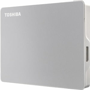 Toshiba Canvio Flex HDTX140XSCCA 4 TB Portable Hard Drive - External - Silver