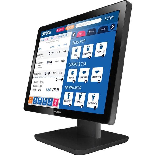 Touch Screen Point of Sale System - 17\" Desktop PCAP Monitor | Tecisoft D17ZH-AV-45P0