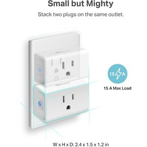 Tp-Link Kasa Smart Ep10 - Kasa Smart Plug Ultra Mini 15A - 1-Pack