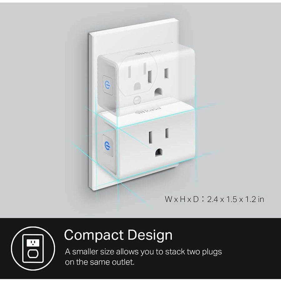 Tp-Link Kasa Smart Ep10 - Kasa Smart Plug Ultra Mini 15A - 1-Pack