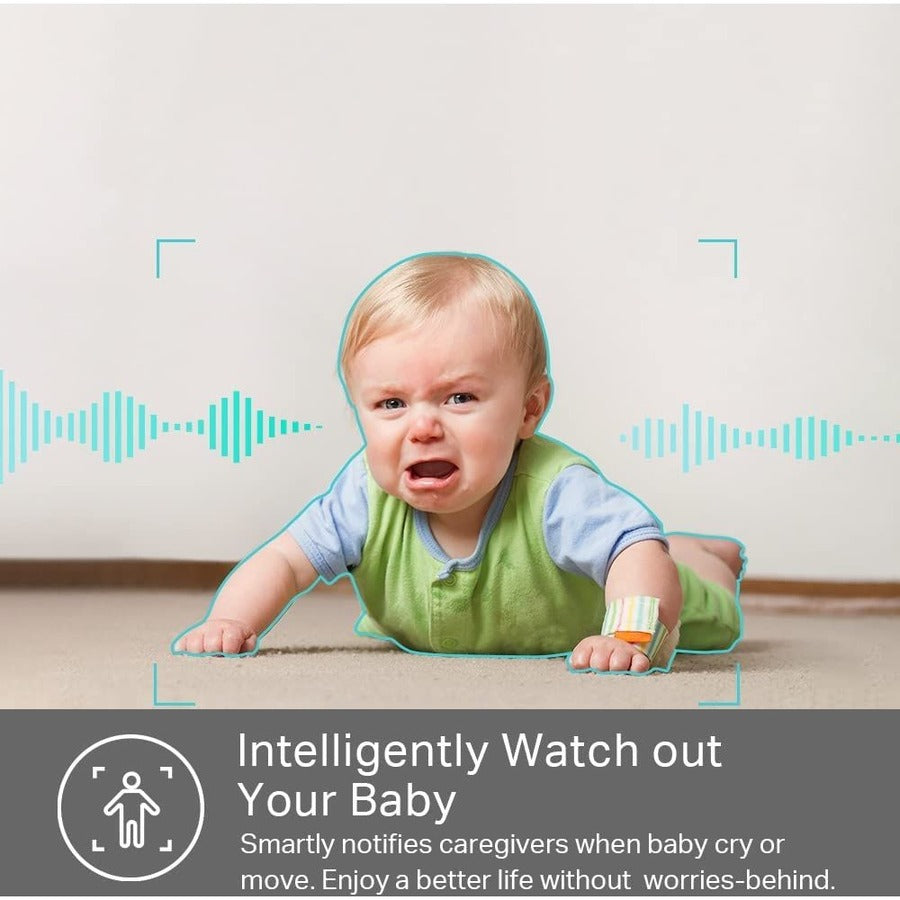 TP-Link Kasa Spot KC400 - 2K Security Camera for Baby Monitor, 4MP HD Indoor Camera for Home Security with Motion Detection